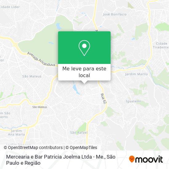 Mercearia e Bar Patricia Joelma Ltda - Me. mapa