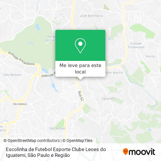 Escolinha de Futebol Esporte Clube Leoes do Iguatemi mapa