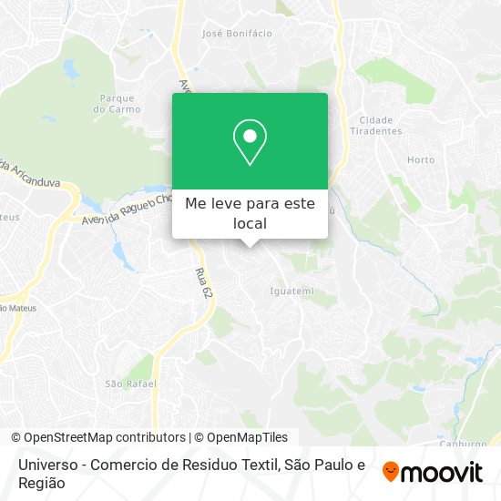 Universo - Comercio de Residuo Textil mapa
