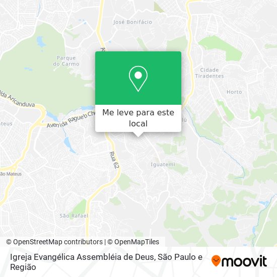 Igreja Evangélica Assembléia de Deus mapa