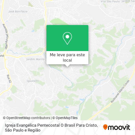 Igreja Evangélica Pentecostal O Brasil Para Cristo mapa