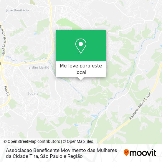 Associacao Beneficente Movimento das Mulheres da Cidade Tira mapa