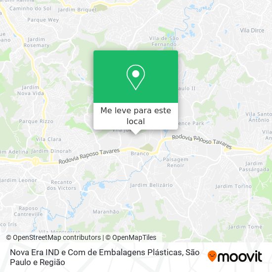 Nova Era IND e Com de Embalagens Plásticas mapa