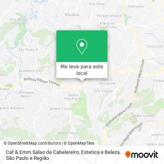 Caf & Emm Salao de Cabelereiro, Estetica e Beleza mapa