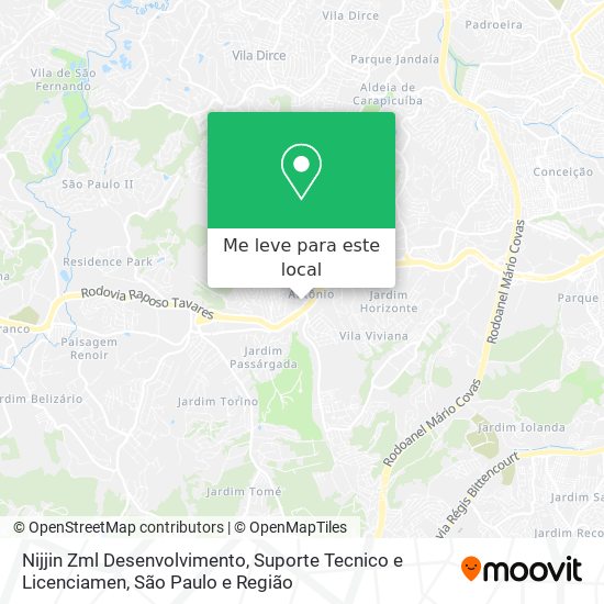 Nijjin Zml Desenvolvimento, Suporte Tecnico e Licenciamen mapa