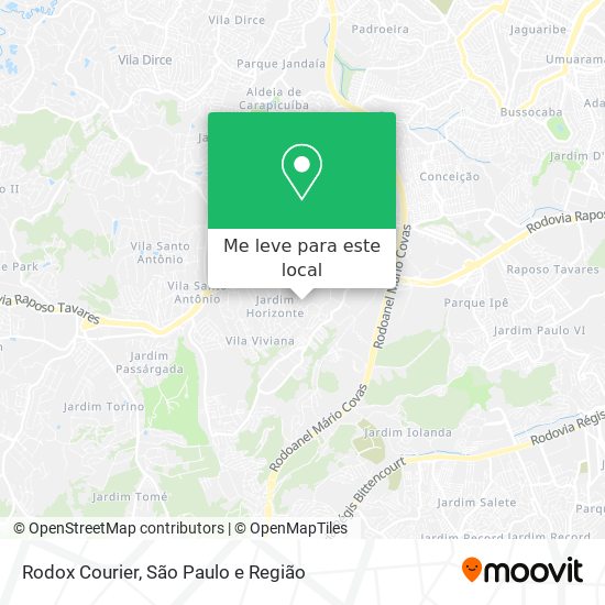 Rodox Courier mapa