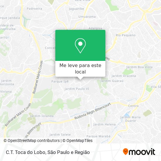 C.T. Toca do Lobo mapa