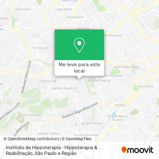 Instituto de Hippoterapia - Hippoterapia & Reabilitação mapa