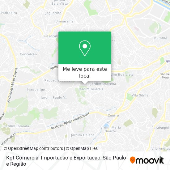 Kgt Comercial Importacao e Exportacao mapa