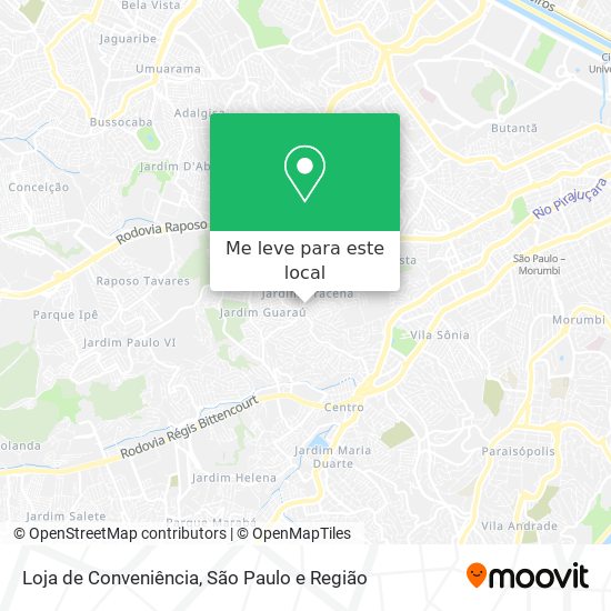 Loja de Conveniência mapa