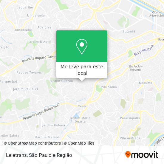 Leletrans mapa
