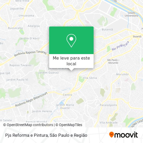 Pjs Reforma e Pintura mapa