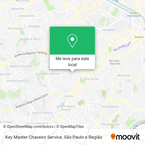 Key Master Chaveiro Service mapa