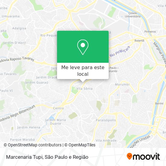 Marcenaria Tupi mapa