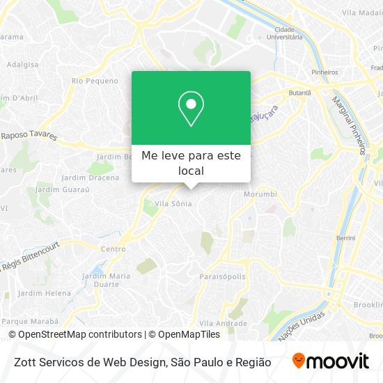 Zott Servicos de Web Design mapa