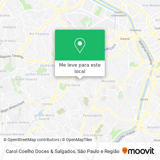 Carol Coelho Doces & Salgados mapa