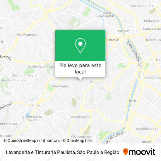 Lavanderia e Tinturaria Paulista mapa