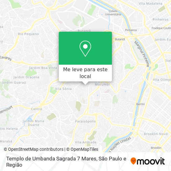 Templo de Umbanda Sagrada 7 Mares mapa