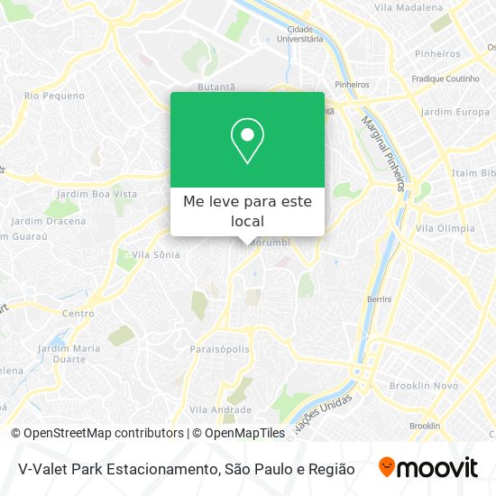 V-Valet Park Estacionamento mapa