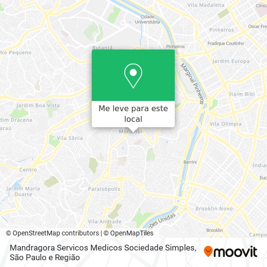 Mandragora Servicos Medicos Sociedade Simples mapa
