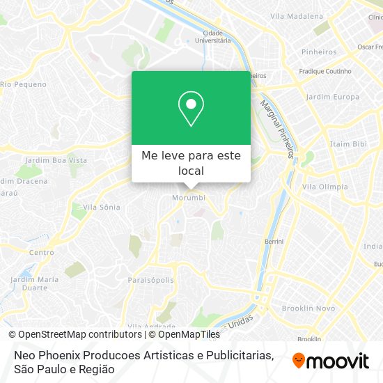 Neo Phoenix Producoes Artisticas e Publicitarias mapa