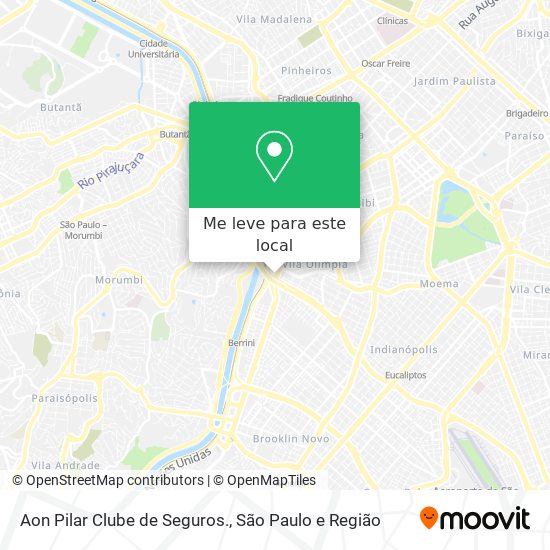 Aon Pilar Clube de Seguros. mapa