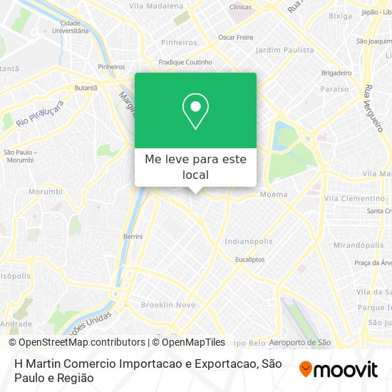 H Martin Comercio Importacao e Exportacao mapa