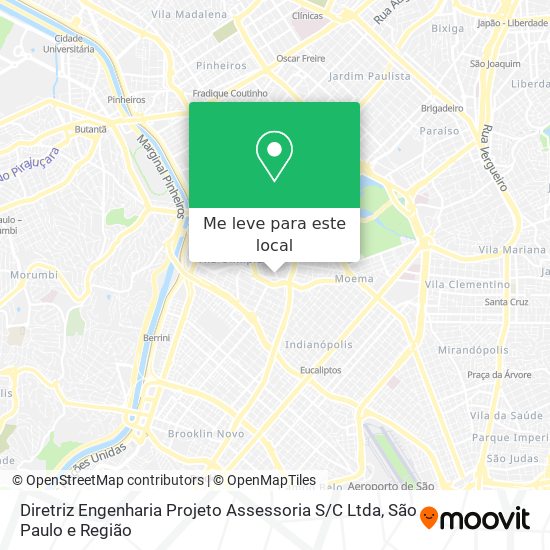 Diretriz Engenharia Projeto Assessoria S / C Ltda mapa