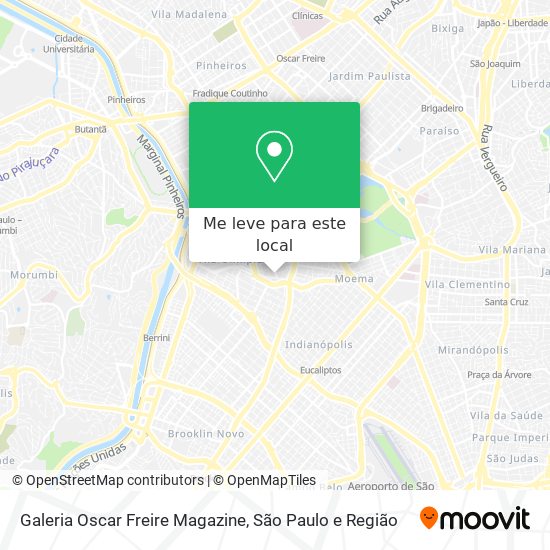 Galeria Oscar Freire Magazine mapa