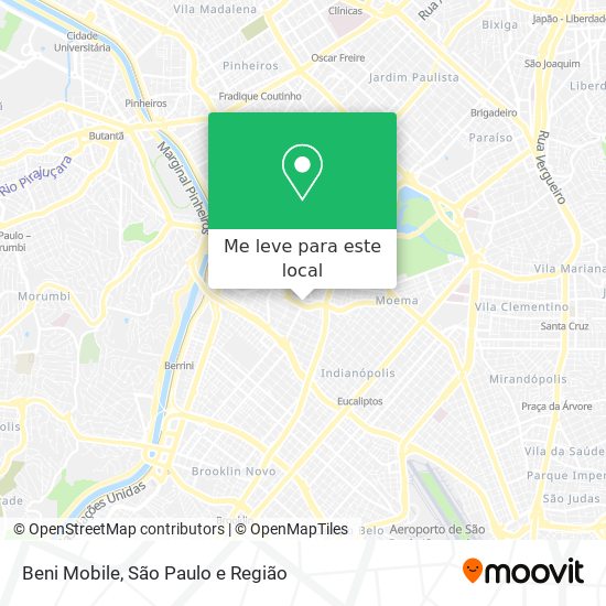 Beni Mobile mapa