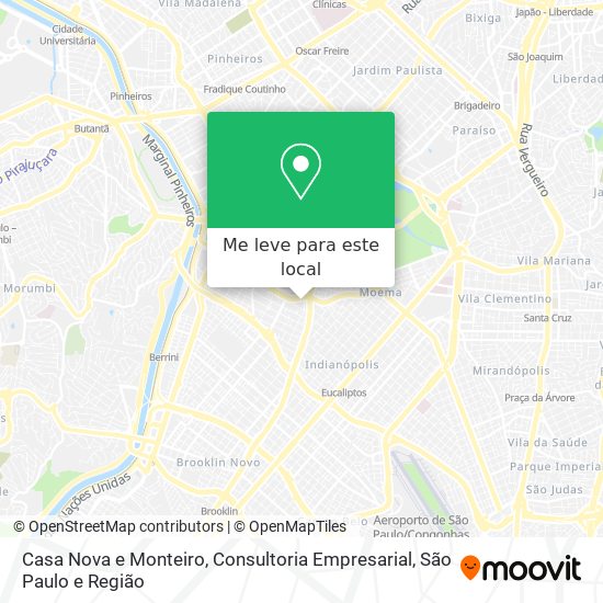 Casa Nova e Monteiro, Consultoria Empresarial mapa