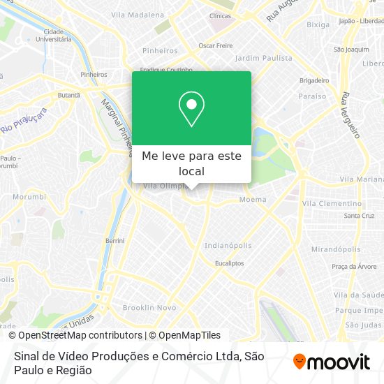 Sinal de Vídeo Produções e Comércio Ltda mapa