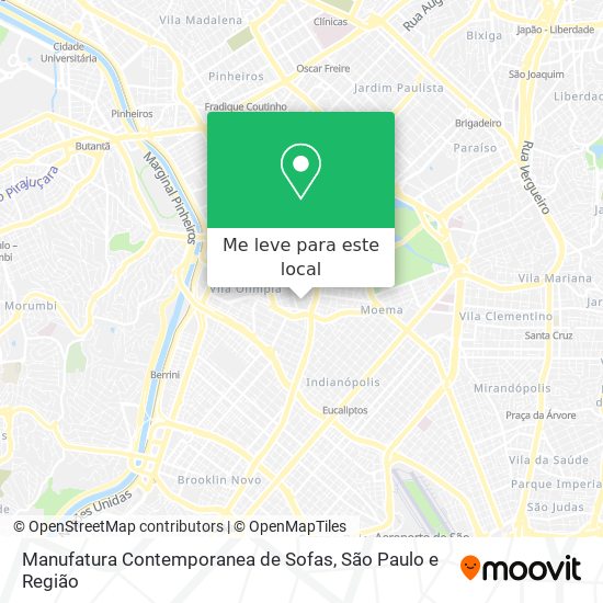 Manufatura Contemporanea de Sofas mapa