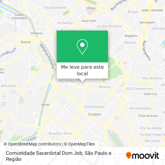 Comunidade Sacerdotal Dom Job mapa