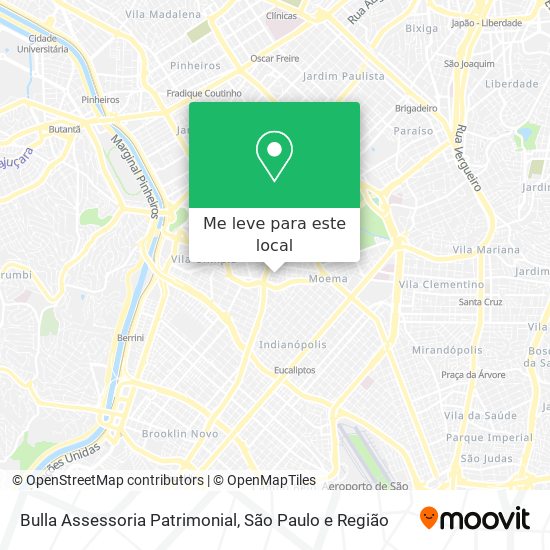 Bulla Assessoria Patrimonial mapa