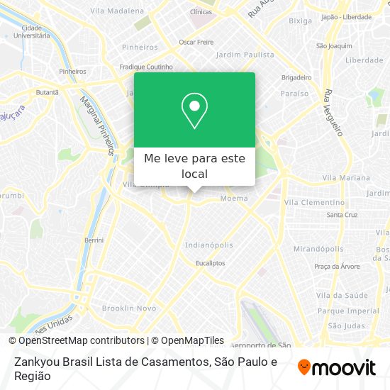 Zankyou Brasil Lista de Casamentos mapa