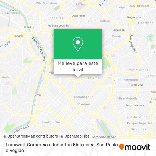 Lumiwatt Comercio e Industria Eletronica mapa