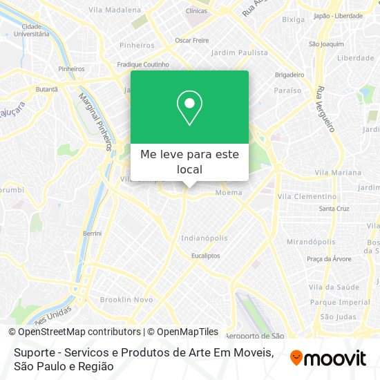 Suporte - Servicos e Produtos de Arte Em Moveis mapa