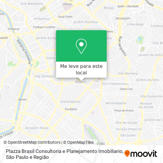 Plazza Brasil Consultoria e Planejamento Imobiliario mapa