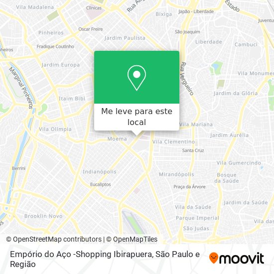 Empório do Aço -Shopping Ibirapuera mapa