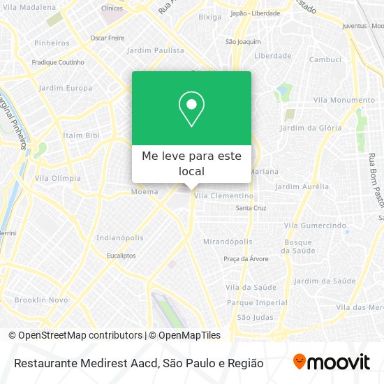 Restaurante Medirest Aacd mapa