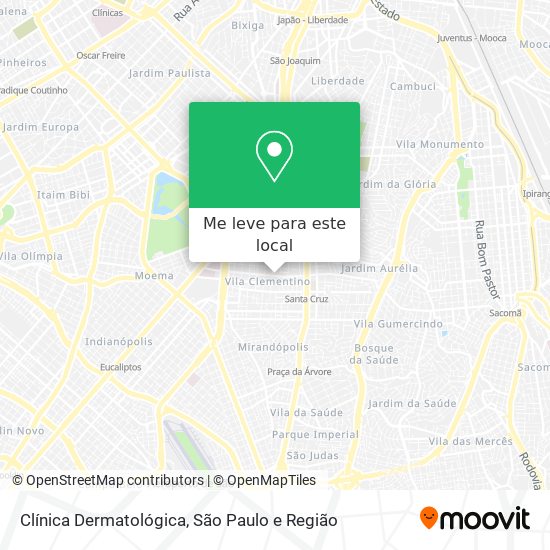 Clínica Dermatológica mapa