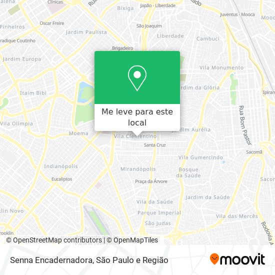 Senna Encadernadora mapa