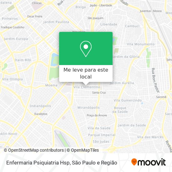 Enfermaria Psiquiatria Hsp mapa