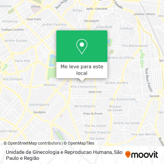 Unidade de Ginecologia e Reproducao Humana mapa