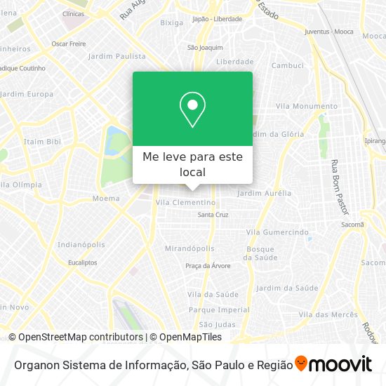 Organon Sistema de Informação mapa