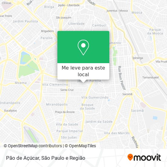 Pão de Açúcar mapa