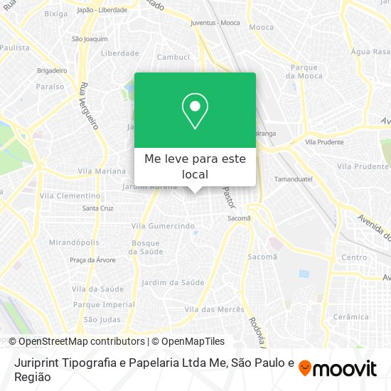 Juriprint Tipografia e Papelaria Ltda Me mapa