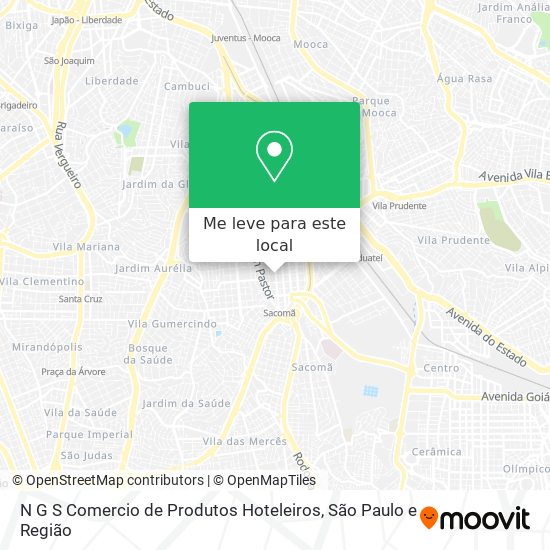 N G S Comercio de Produtos Hoteleiros mapa