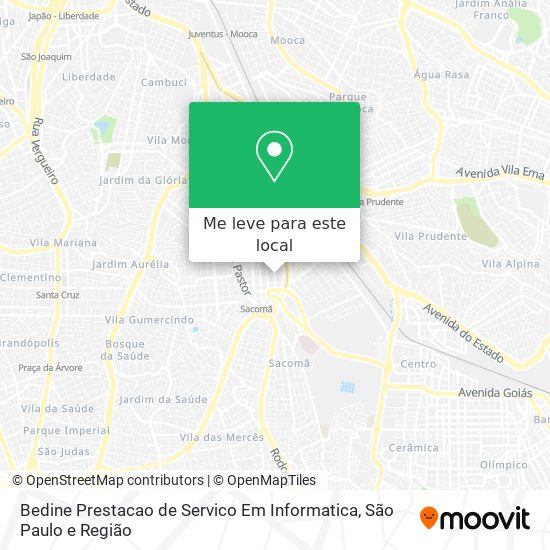 Bedine Prestacao de Servico Em Informatica mapa